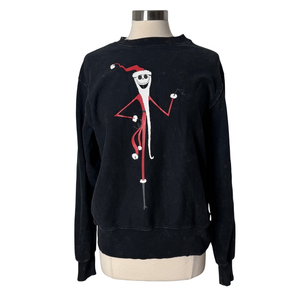 Disney Nightmare Before Christmas Sandy Claws Jack Skellington Sweatshirt Large